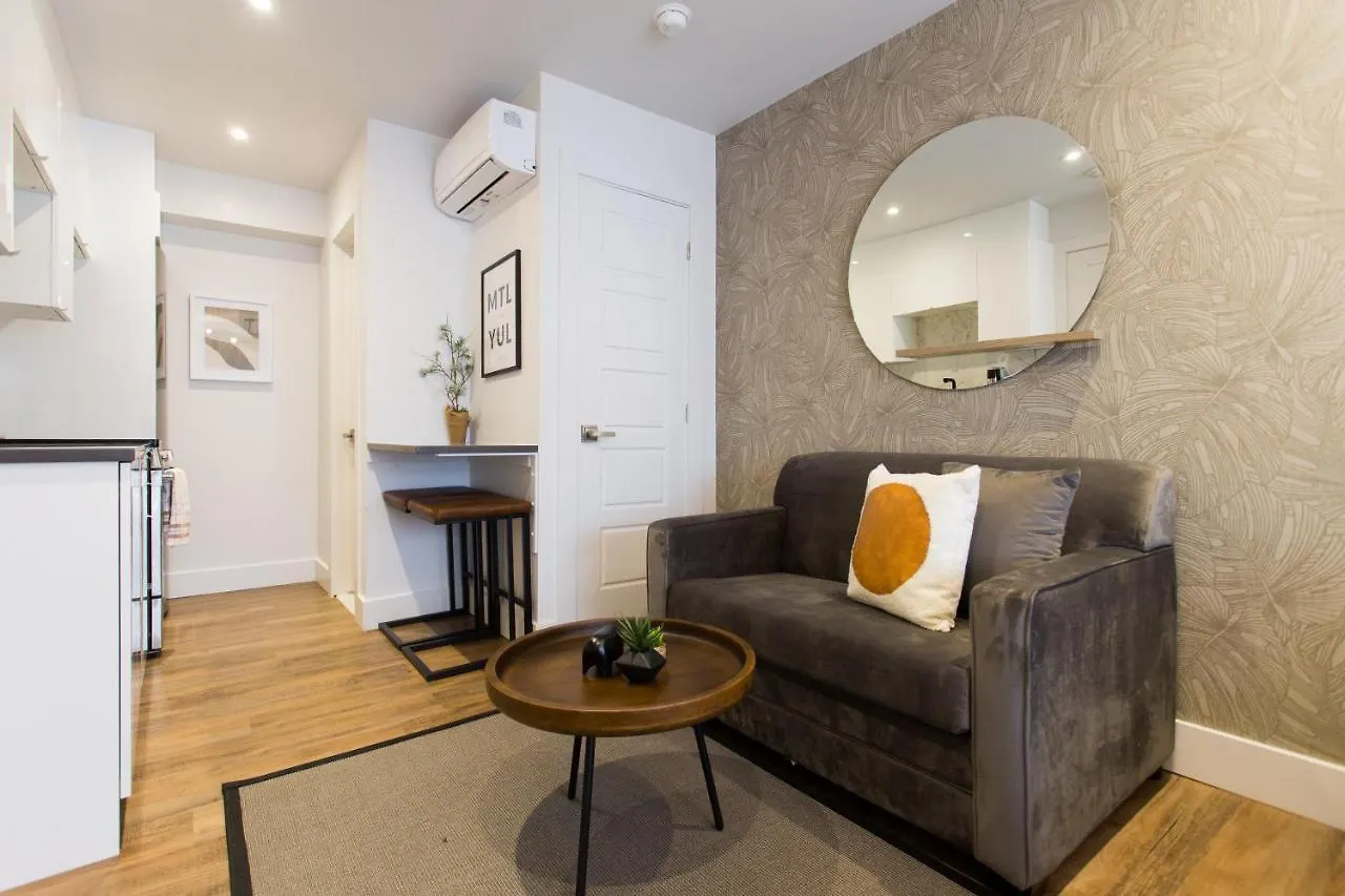Blue Oasis Studio With Full Kitchen And Bath By Den Stays Montreal Apartment