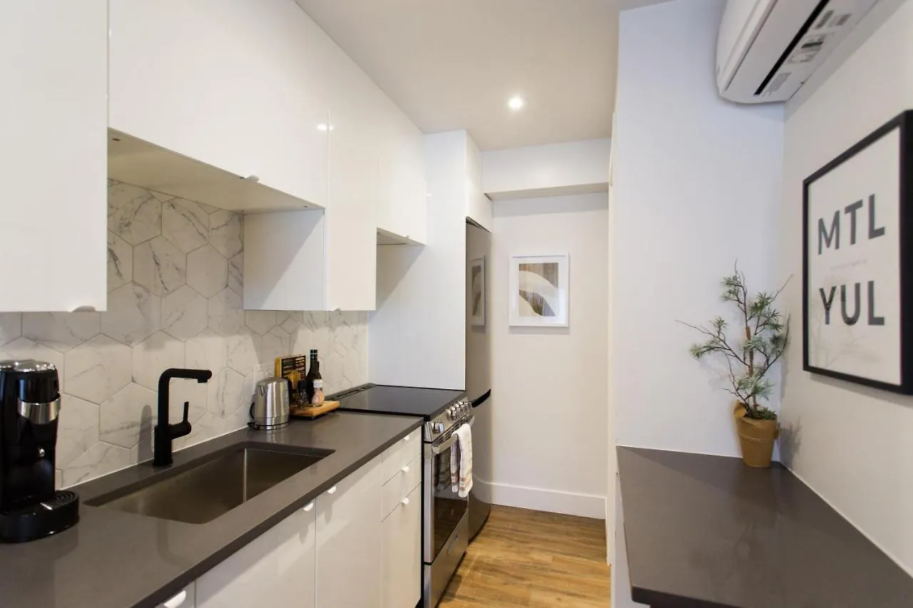 Apartment Blue Oasis Studio With Full Kitchen And Bath By Den Stays Montreal Canada